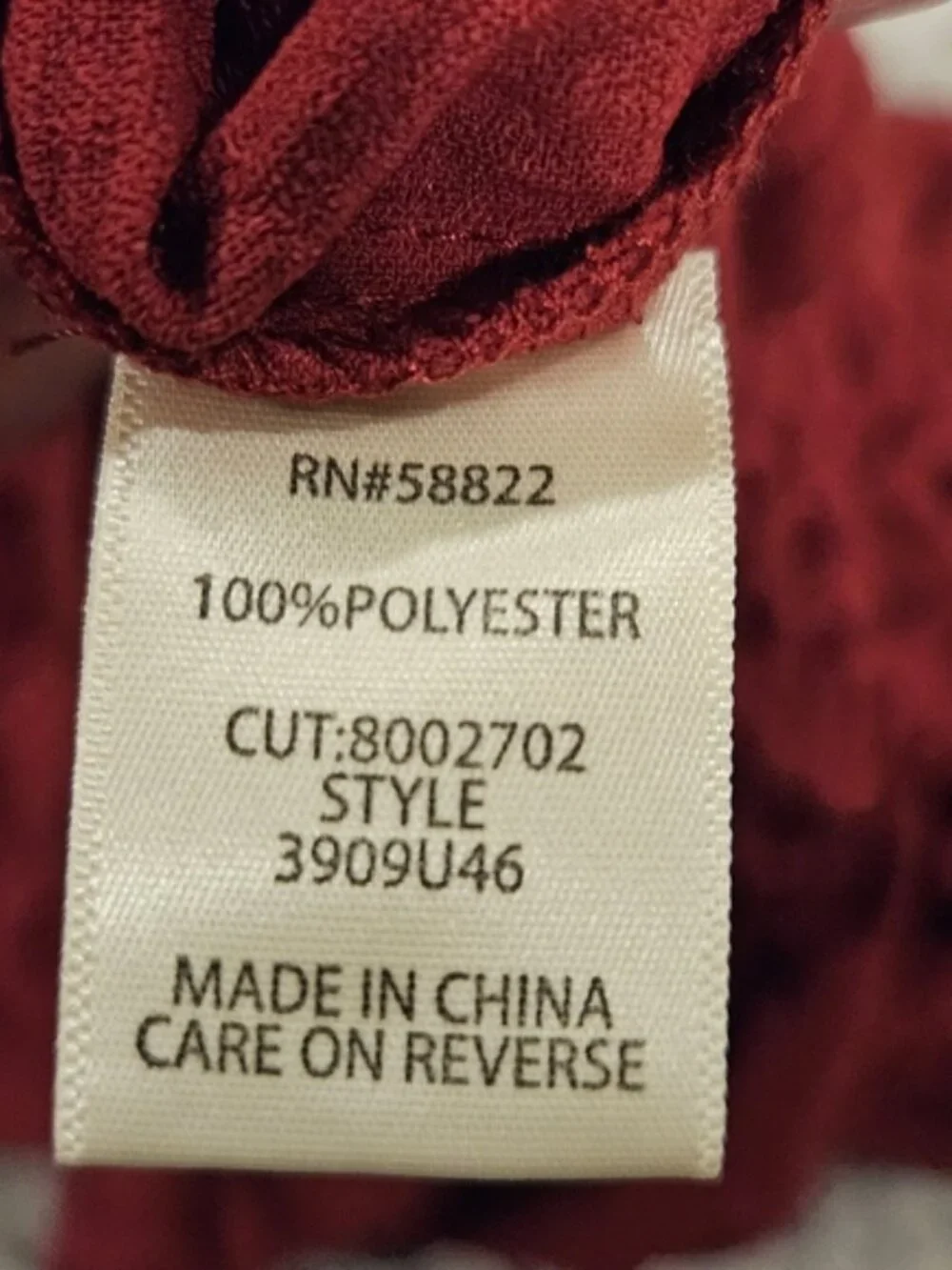 Max Studio Burgundy Sleeveless V‑Neck Jumpsuit - Picture 8 of 8